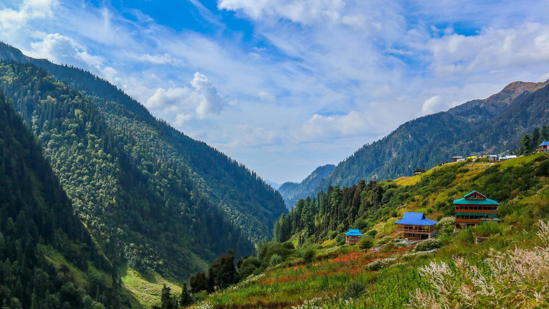 Panoramic Himalayan Valley View